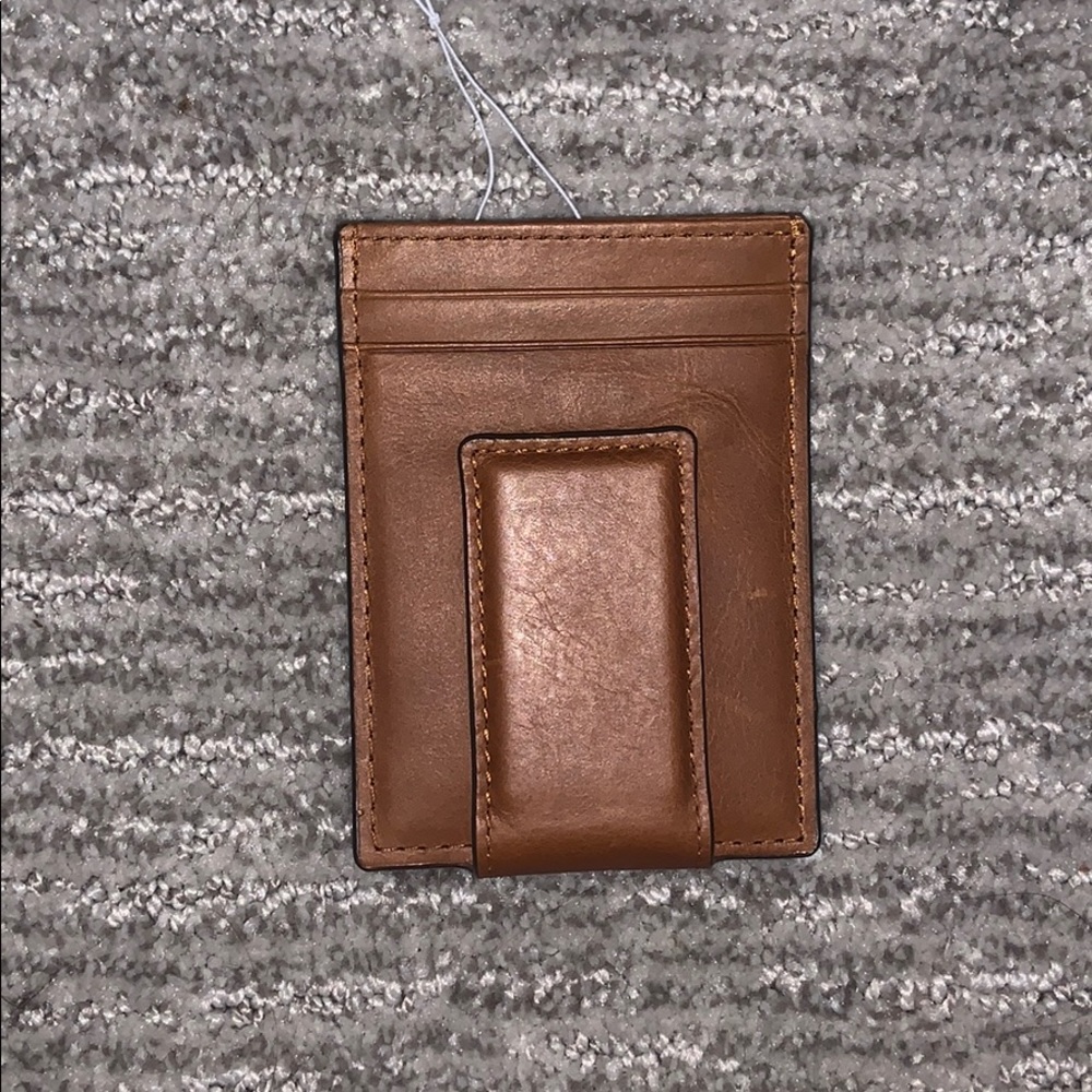 NWT JCREW MENS WALLET WITH CASH CLIP